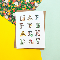 Happy Barkday Handmade Birthday Greeting Card