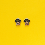 Labrador Retriever Enamel Earrings