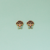 Labrador Retriever Enamel Earrings