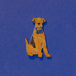 Airedale Terrier Enamel Pin