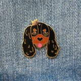 Black and Tan Cavalier King Charles Spaniel Enamel Lapel Pin Animal Pet Dog Pup Gift Accessories Flair