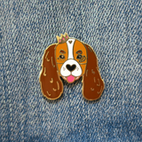 Blenheim Cavalier King Charles Spaniel Enamel Lapel Pin Animal Pet Dog Pup Gift Accessories Flair