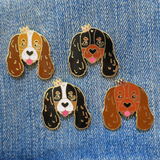 Cavalier King Charles Spaniel Enamel Lapel Pin Cute Animal Pet Dog Pup Gift Accessories Flair