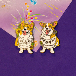 Blooming Corgis