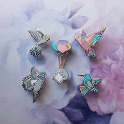 Flock of Friends - Group Set Enamel Pins