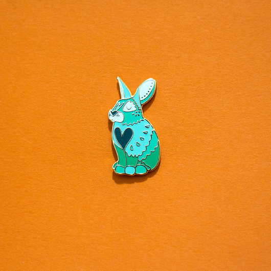 Rabbit / Bunny Chinese Zodiac Enamel Lapel Pin – Malz Palz
