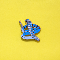 Snake Chinese Zodiac Enamel Lapel Pin Animal Gift Accessories Flair