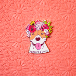 Pit Bull Flower Power