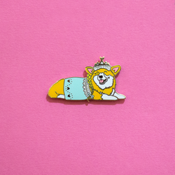HazelBear the Princess Corgi Party Limited Edition Pin