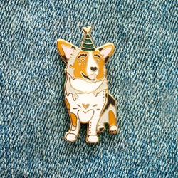 Malygos the Corgi 5th Barkday Enamel Pin