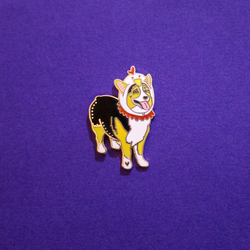 Missy the Chicken Corgi Party Limited Edition Pin