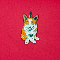 Unicorg Rainbow Enamel Pin
