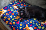 Woodland Critters Throw Blanket in Dark