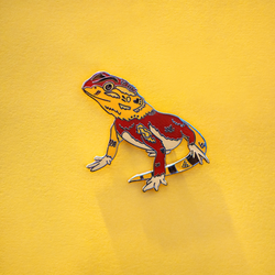 Bearded Dragon Enamel Lapel Pin