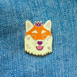 Happy Shiba Prince Enamel Lapel Pin Animal Pet Dog Gift Accessories Flair